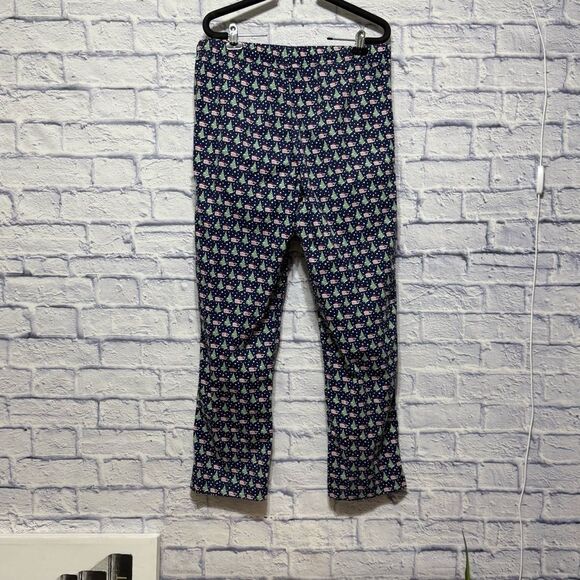 Vineyard Vines Logo Men Deep Bay Blue Whale Xmas Tree Print Lounge Pants M - Picture 3 of 13